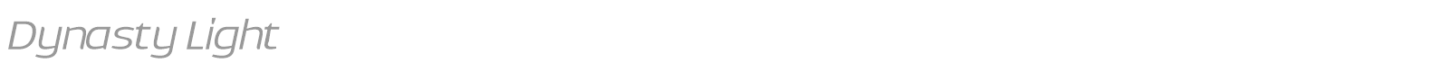 Dynasty Light font preview